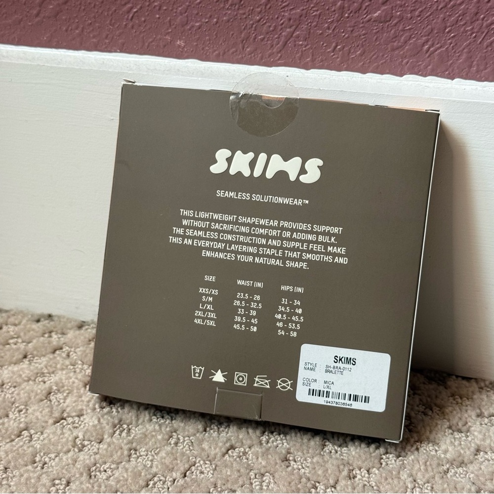 SKIMS Shapewear Nude Mica Bralette Seamless Sculpt L/XL - Picture 3 of 6
